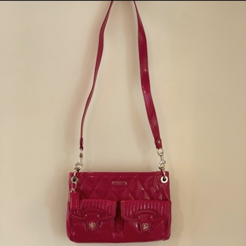 Collectors Raspberry Coach Purse
